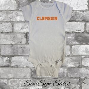 Clemson Tigers Unisex Baby Onesie Onepiece Bodysuit 0-3 Months New